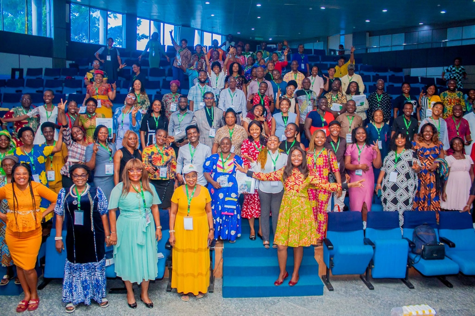 Lucy Johnson Ekpenyong with a large conference cohort