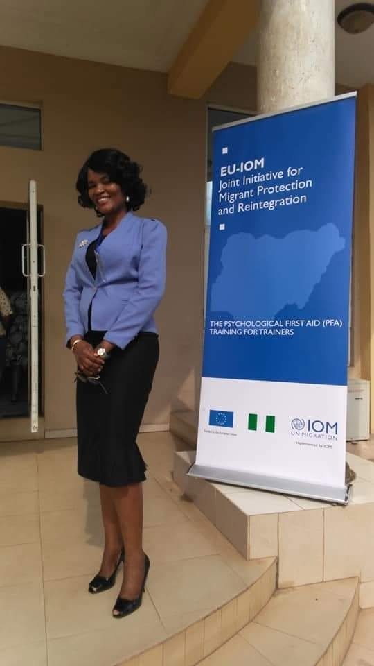 Lucy at the EU-IOM Training